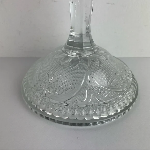 🚦3/$33 Indiana Glass Tiara Vintage Clear Candlestick - Bundle It! - Picture 3 of 4